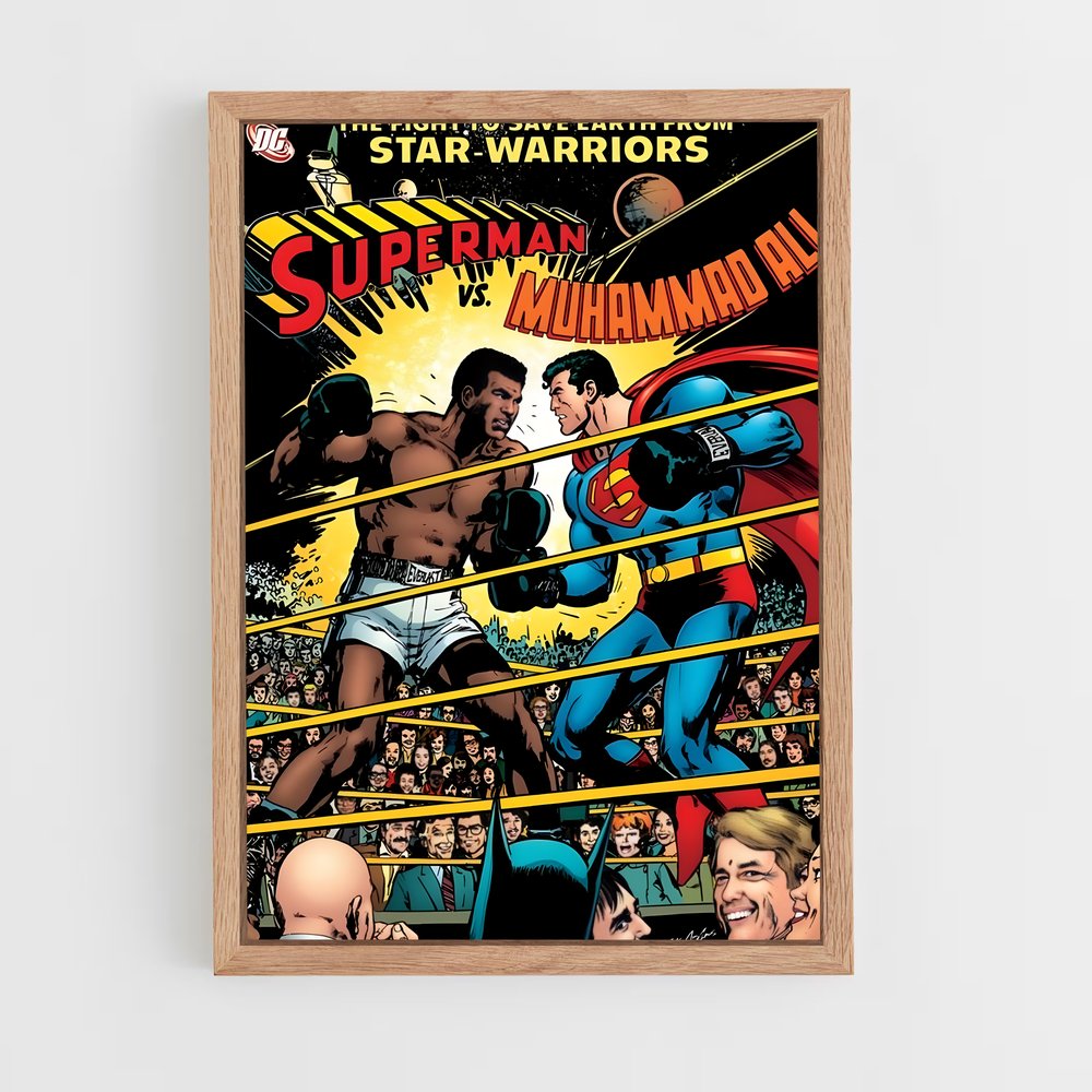 Poster Muhammad Ali vs Superman (vue 4)