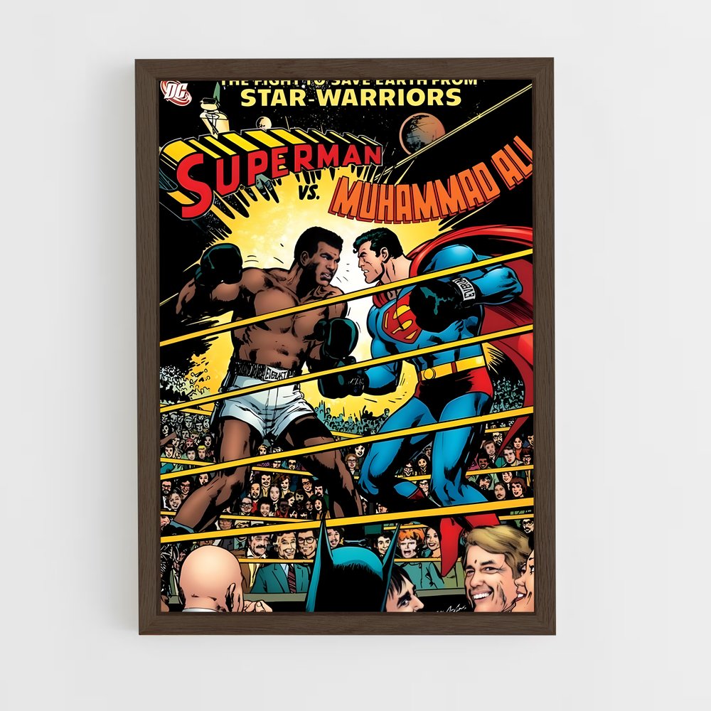 Poster Muhammad Ali vs Superman (vue 5)