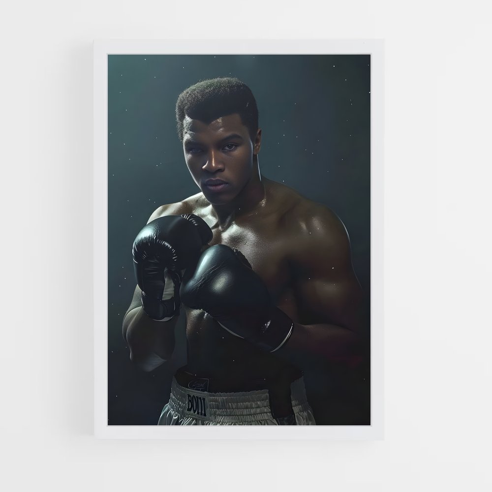 Poster Mohamed Ali Gants – affiche Boxe (vue 3)
