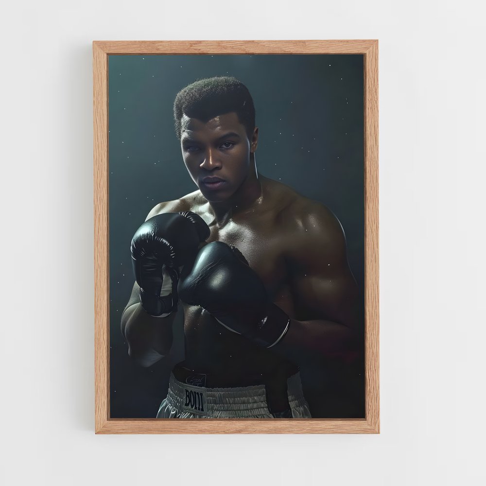 Poster Mohamed Ali Gants – affiche Boxe (vue 4)