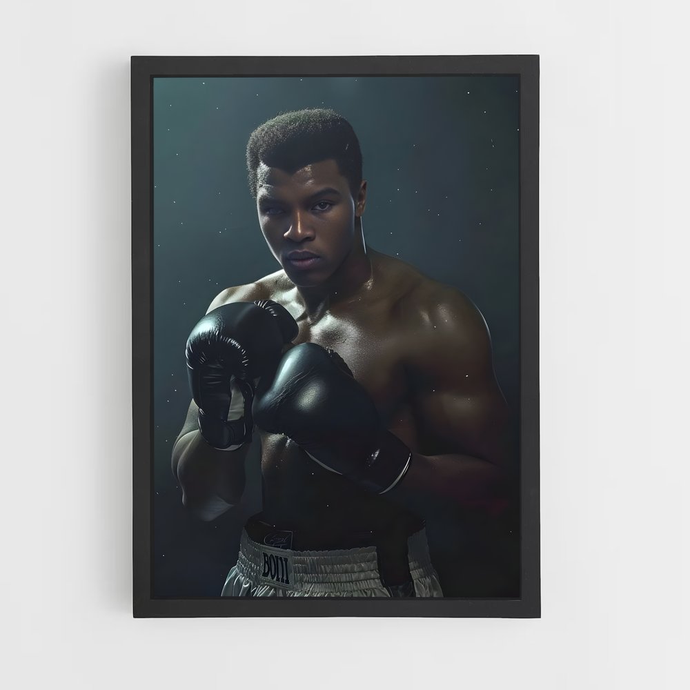 Poster Mohamed Ali Gants – affiche Boxe (vue 2)