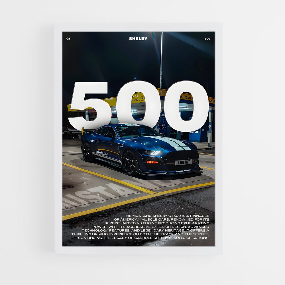 Poster Shelby 500 (vue 3)