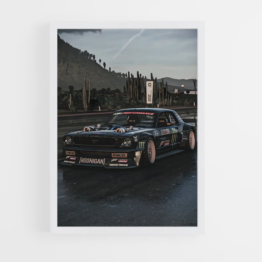 Poster Hoonigan Ford Mustang (vue 3)