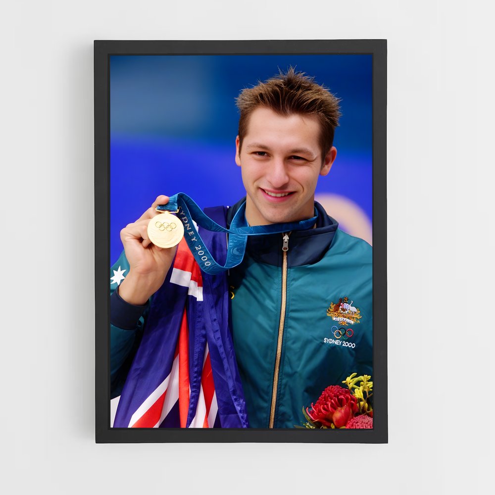 Poster Victoire de l'Or Aquatique – affiche Natation (vue 2)