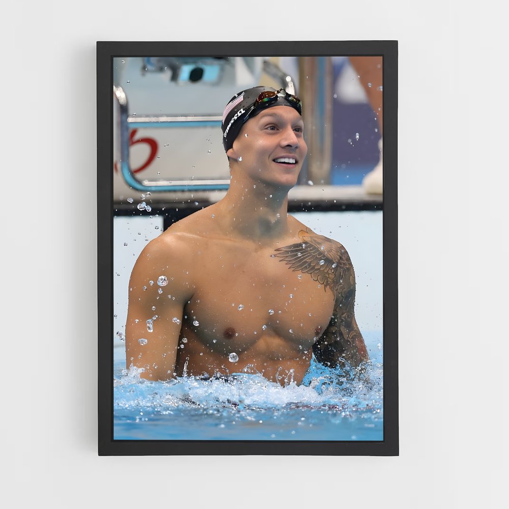 Poster Plongeon Triomphant – affiche Natation (vue 2)