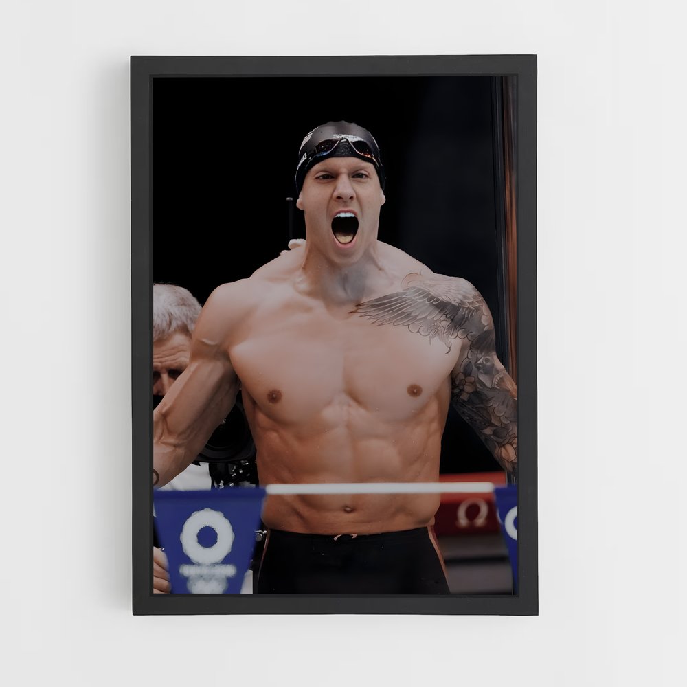Poster Victoire du Nageur – affiche Natation (vue 2)