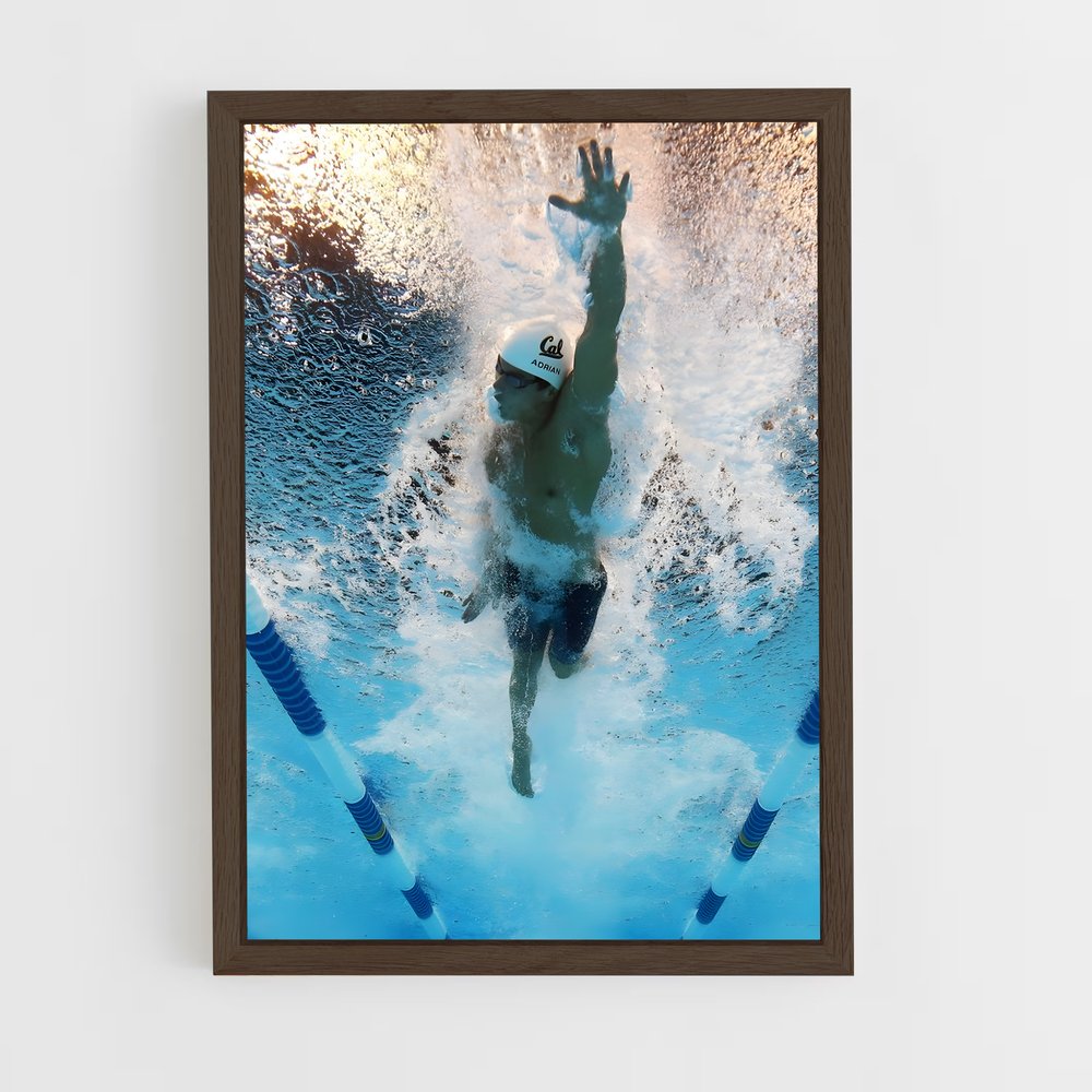 Poster Frappe Aquatique – affiche Natation (vue 5)