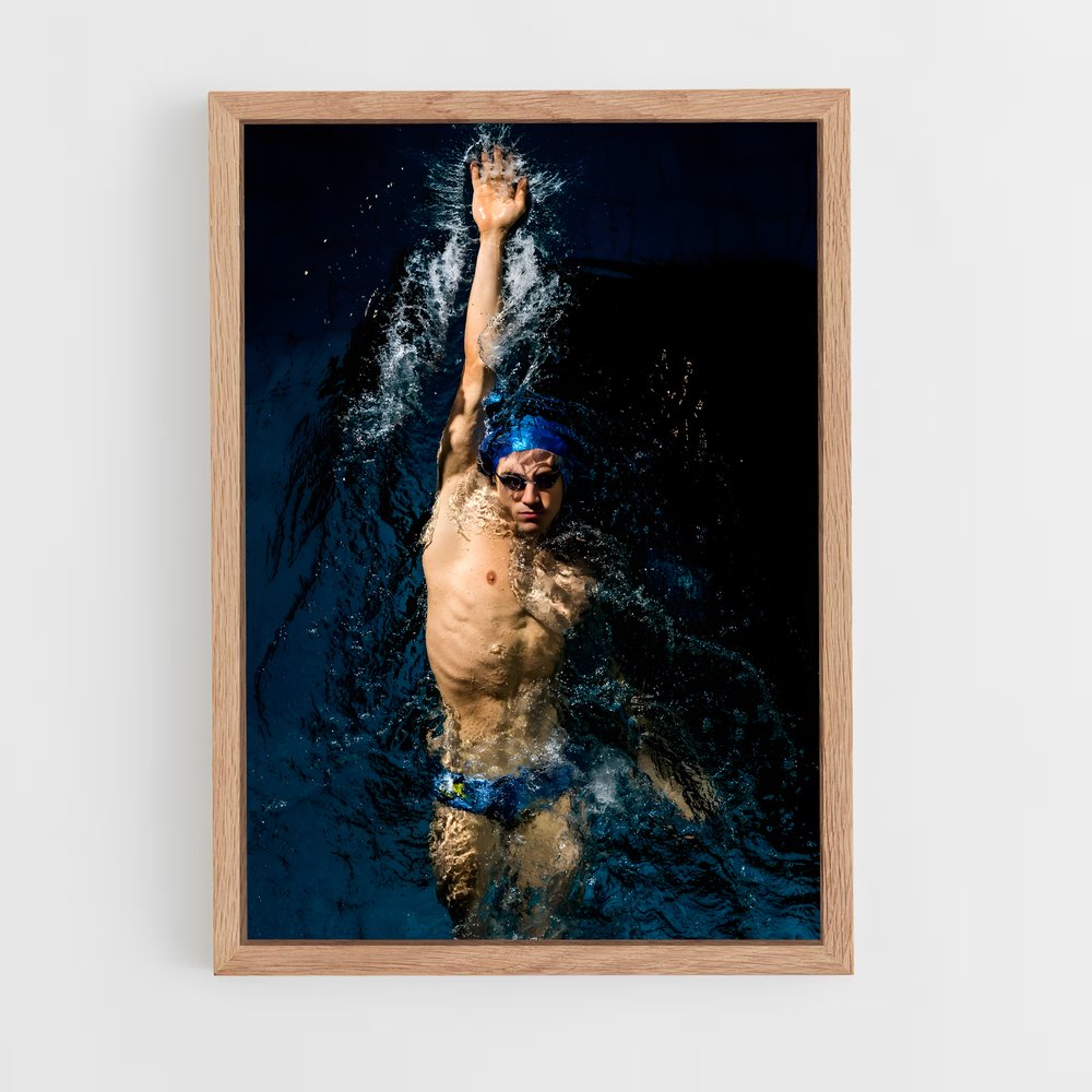 Poster Plongeon Lumineux – affiche Natation (vue 4)
