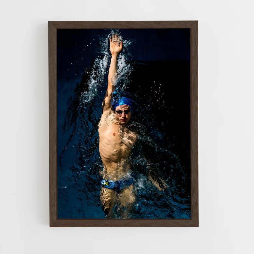 Poster Plongeon Lumineux – affiche Natation (vue 5)