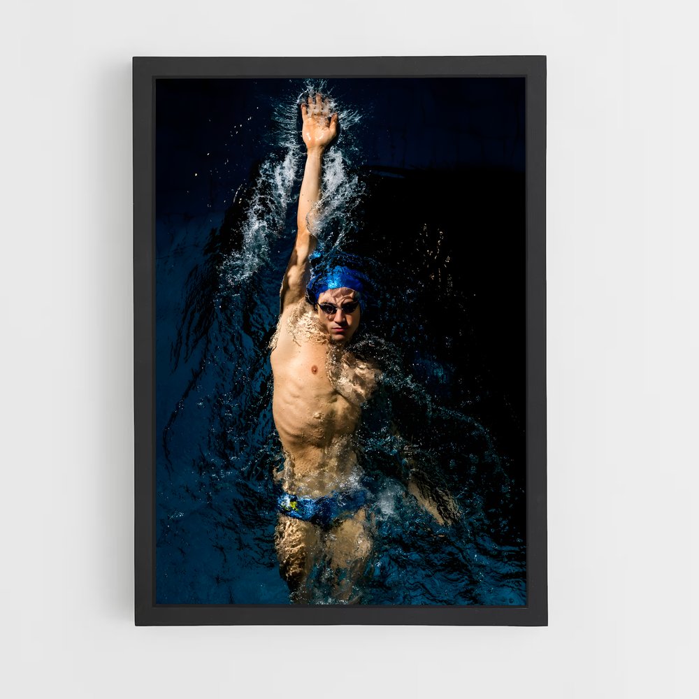 Poster Plongeon Lumineux – affiche Natation (vue 2)