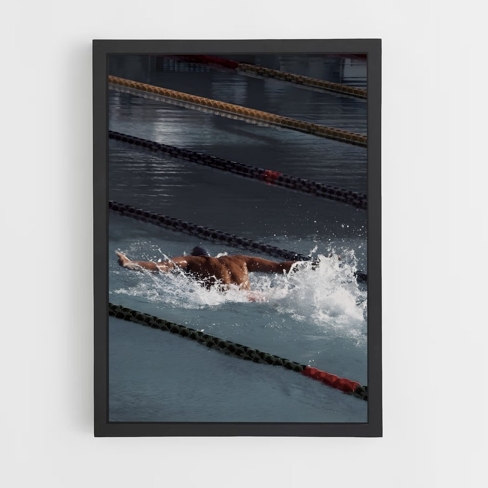 Poster Vague de Force – affiche Natation (vue 2)