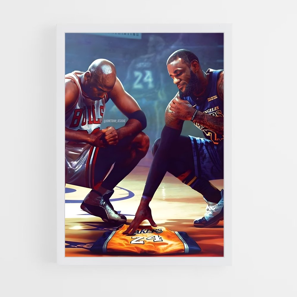 Poster Lakers – affiche Basketball (vue 3)