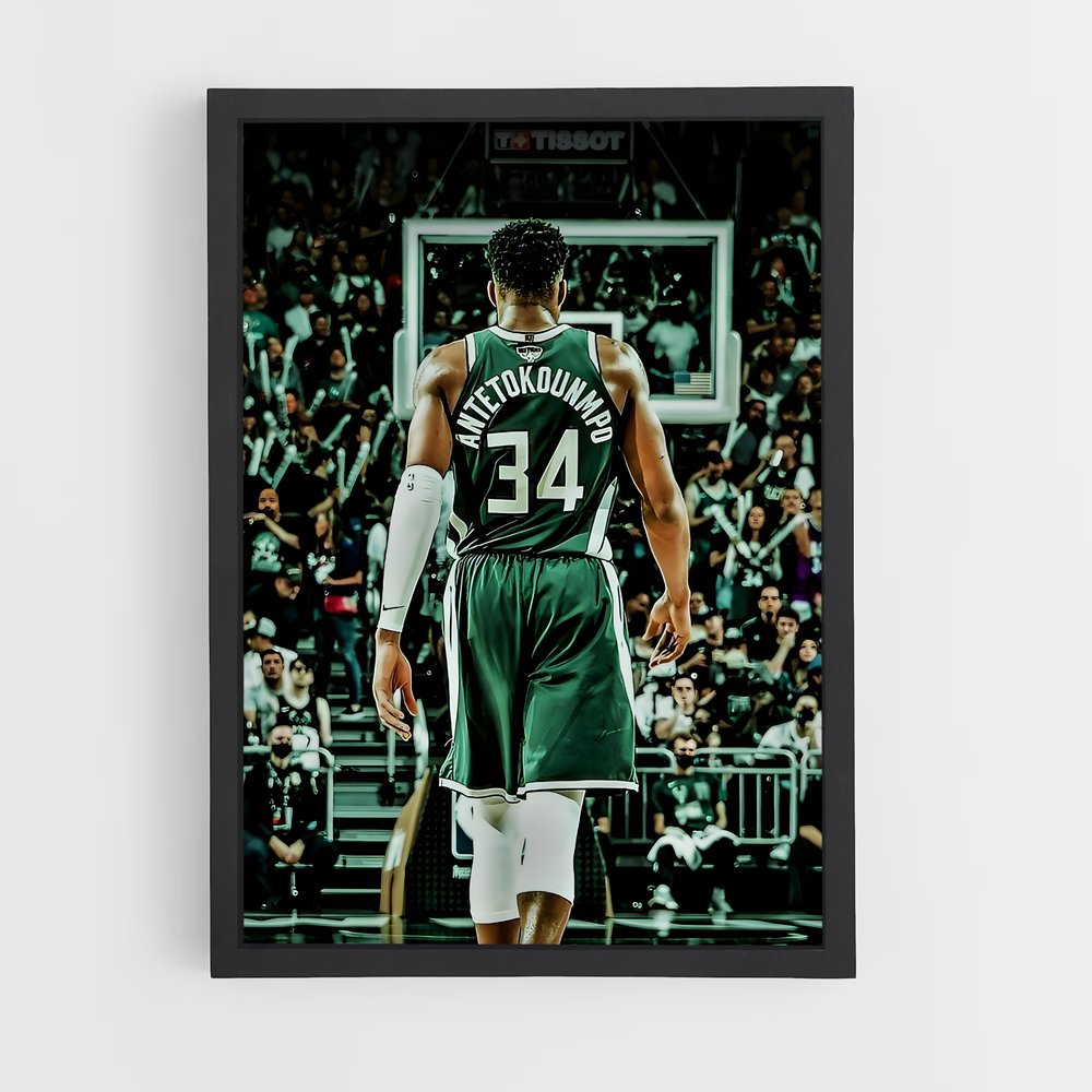 Poster Antetokounmpo – affiche Basketball (vue 2)