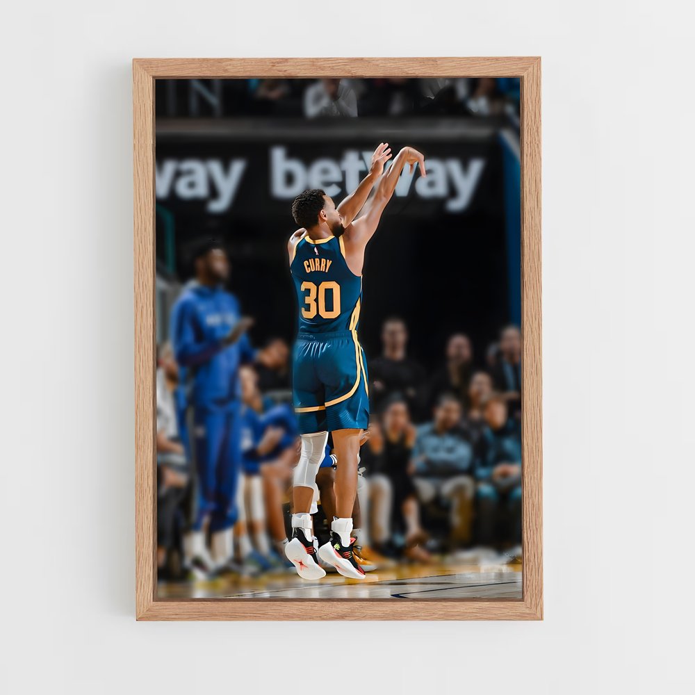 Poster Curry Lancé – affiche Basketball (vue 4)