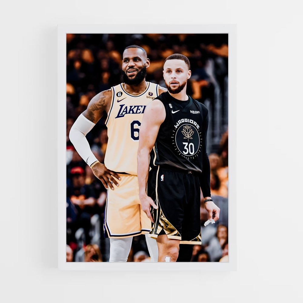Poster Lakers vs Warriorz – affiche Basketball (vue 3)