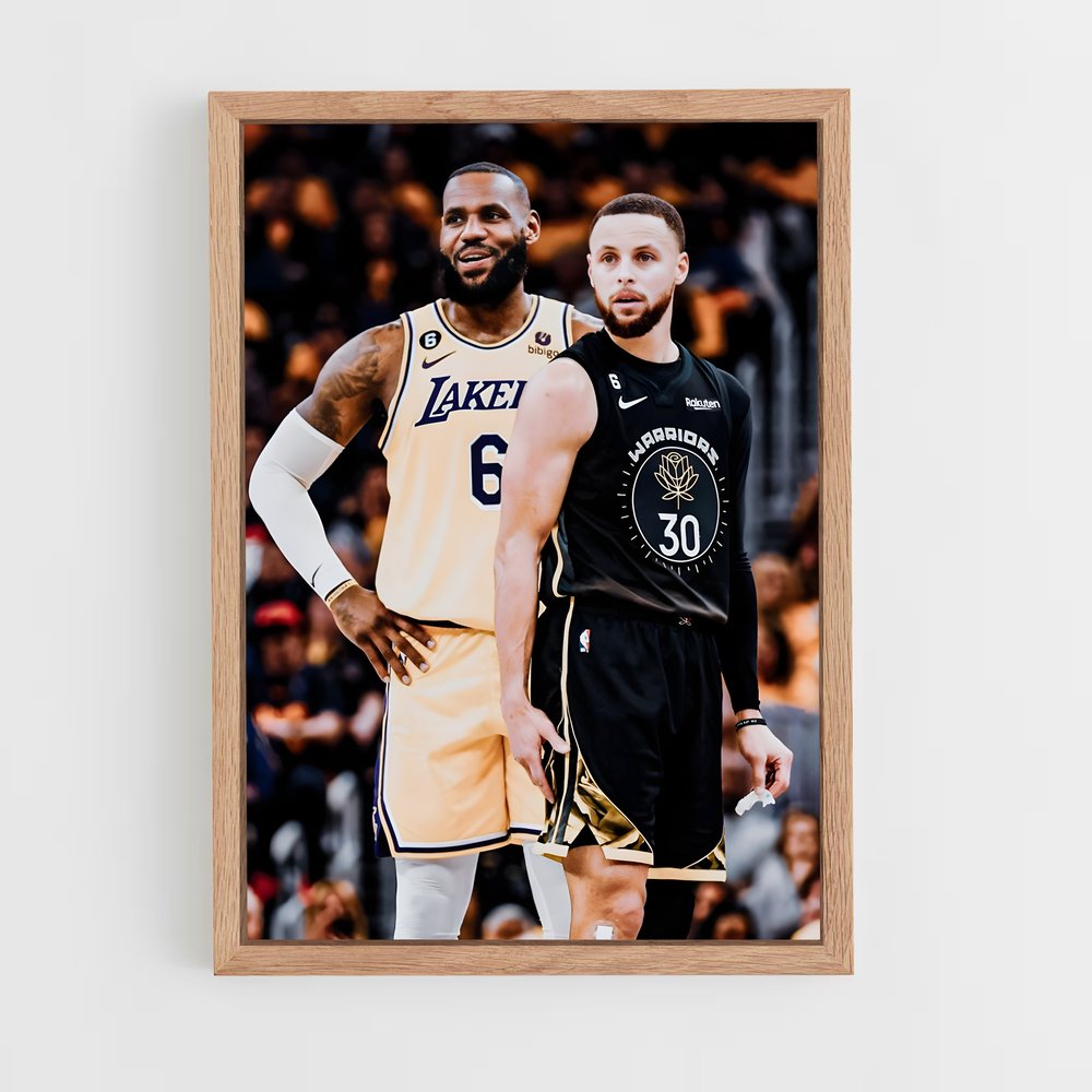Poster Lakers vs Warriorz – affiche Basketball (vue 4)