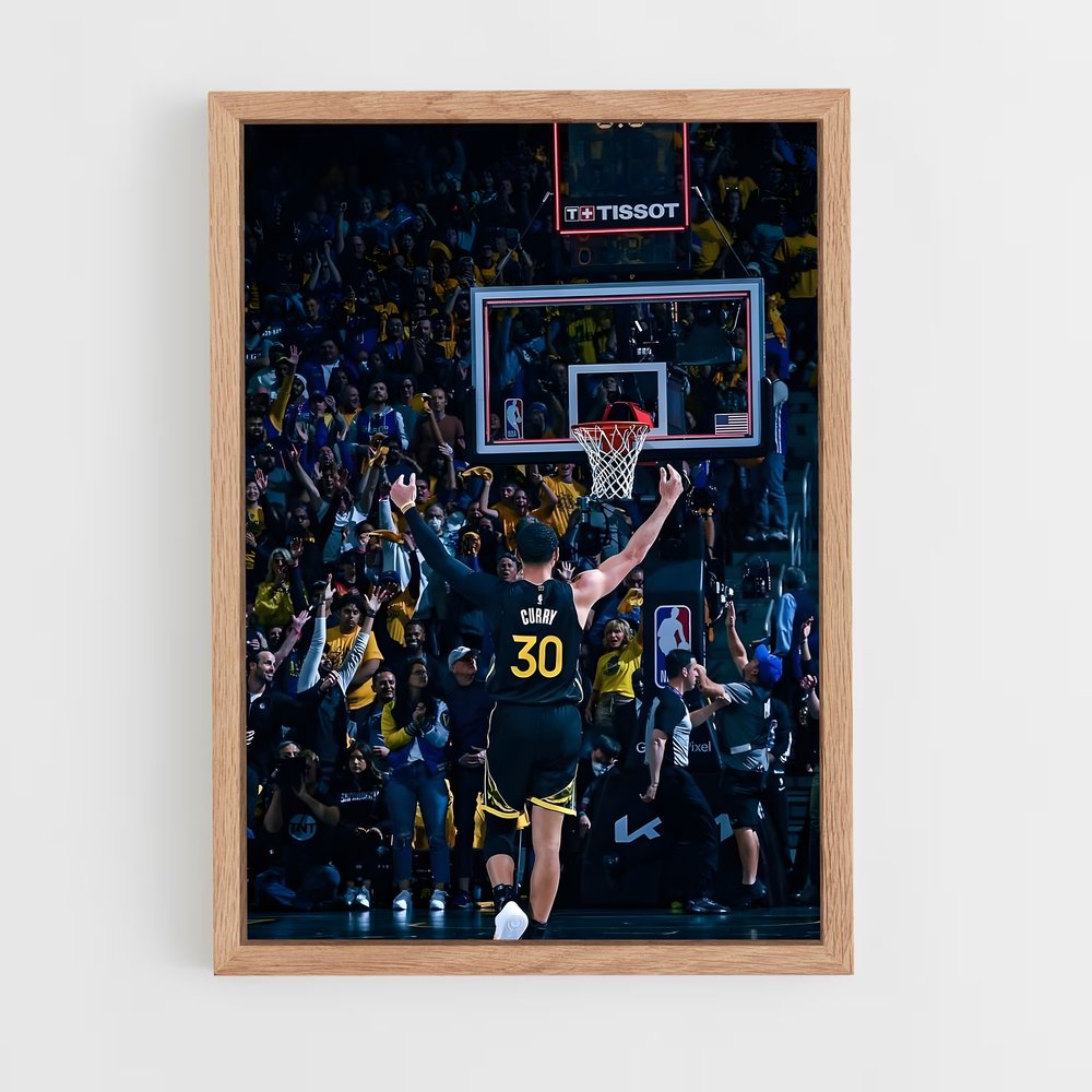Poster Curry Célébration – affiche Basketball (vue 4)