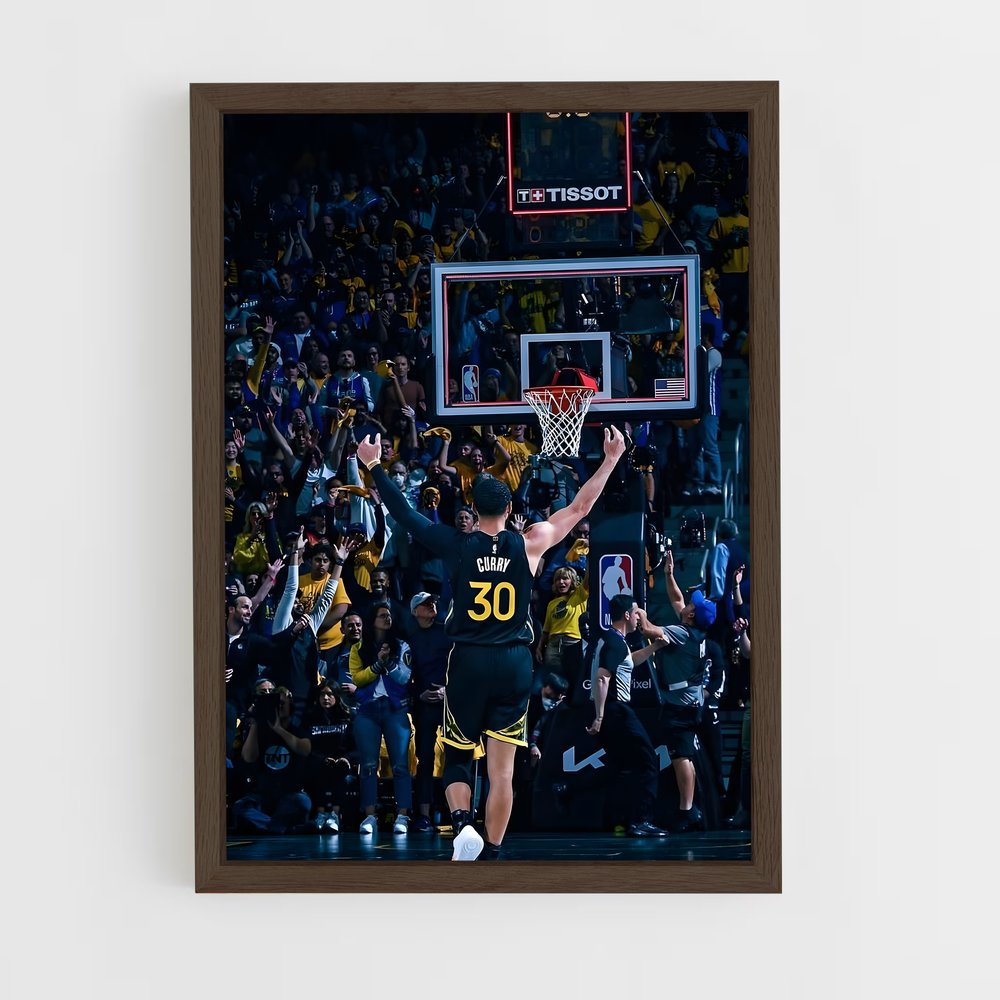 Poster Curry Célébration – affiche Basketball (vue 5)