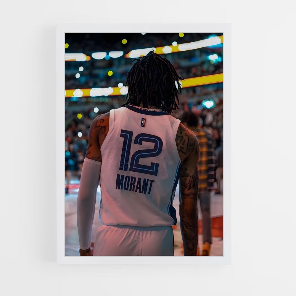 Poster Morant – affiche Basketball (vue 3)