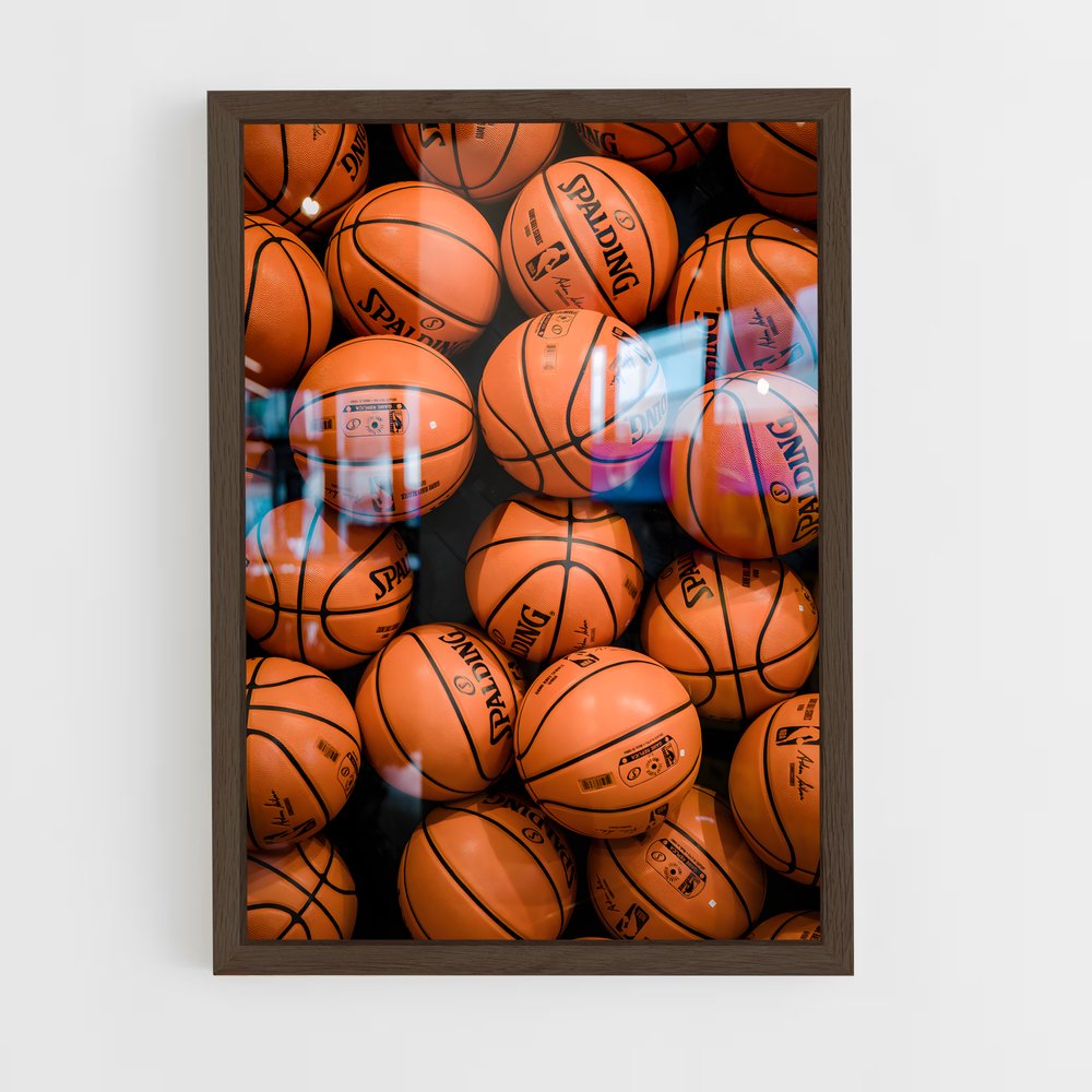 Poster Ballons Basket – affiche Basketball (vue 5)
