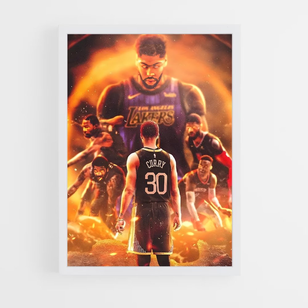 Poster NBA Curry – affiche Basketball (vue 3)