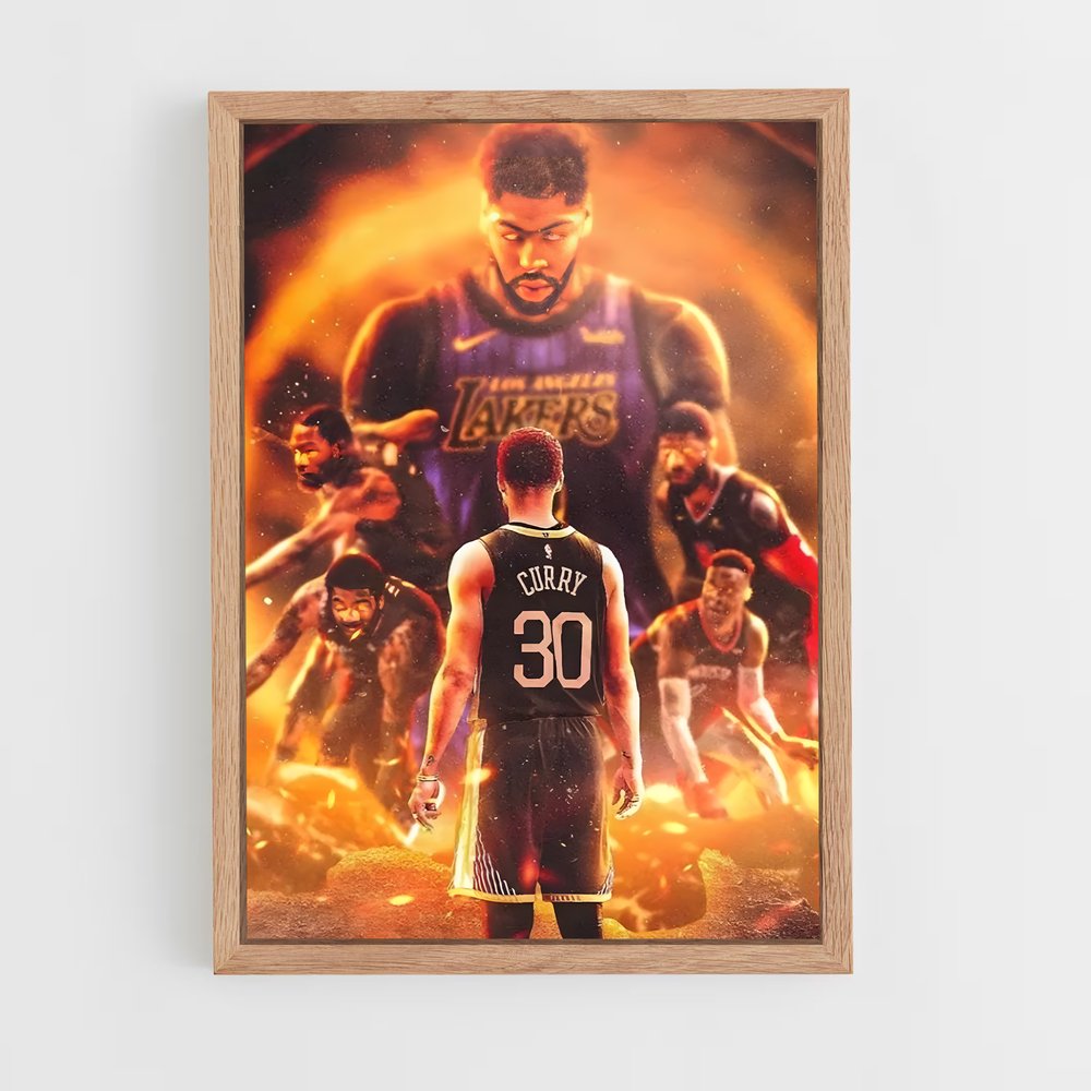 Poster NBA Curry – affiche Basketball (vue 4)