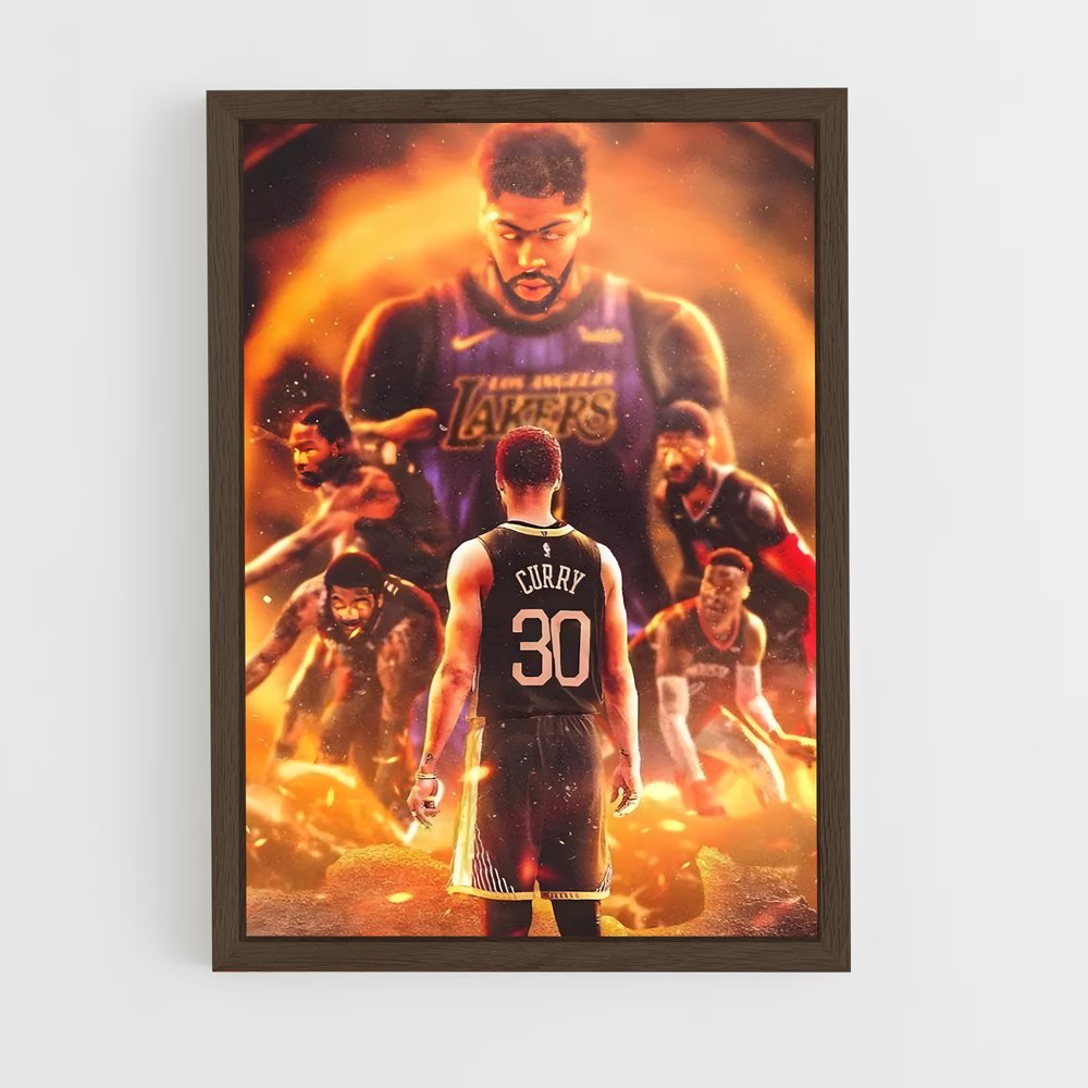 Poster NBA Curry – affiche Basketball (vue 5)