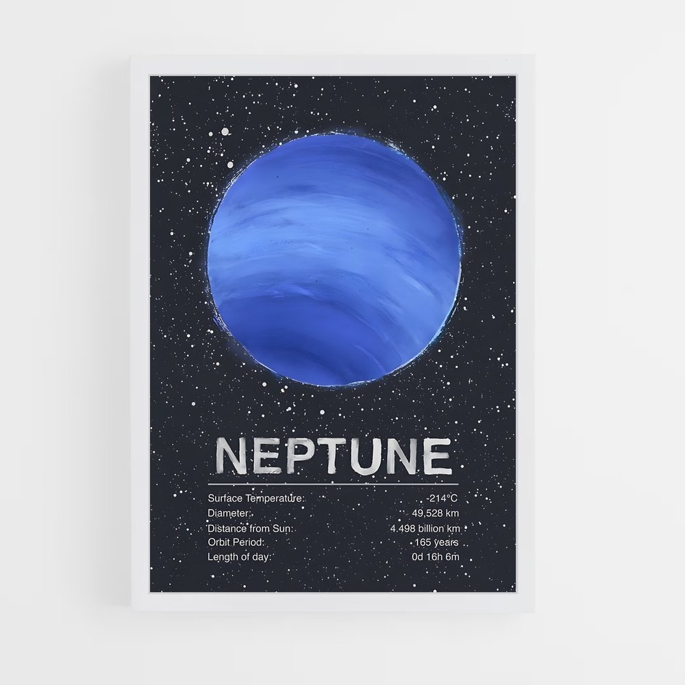 Poster Cosmos Bleu (vue 3)