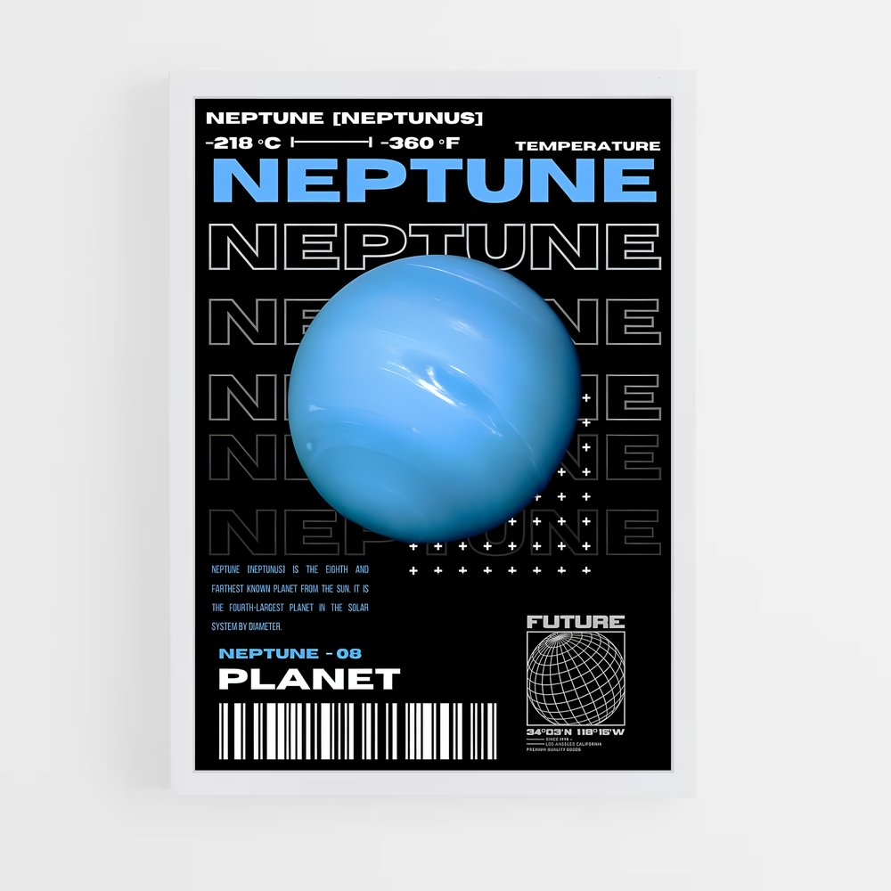 Poster Neptune Température (vue 3)
