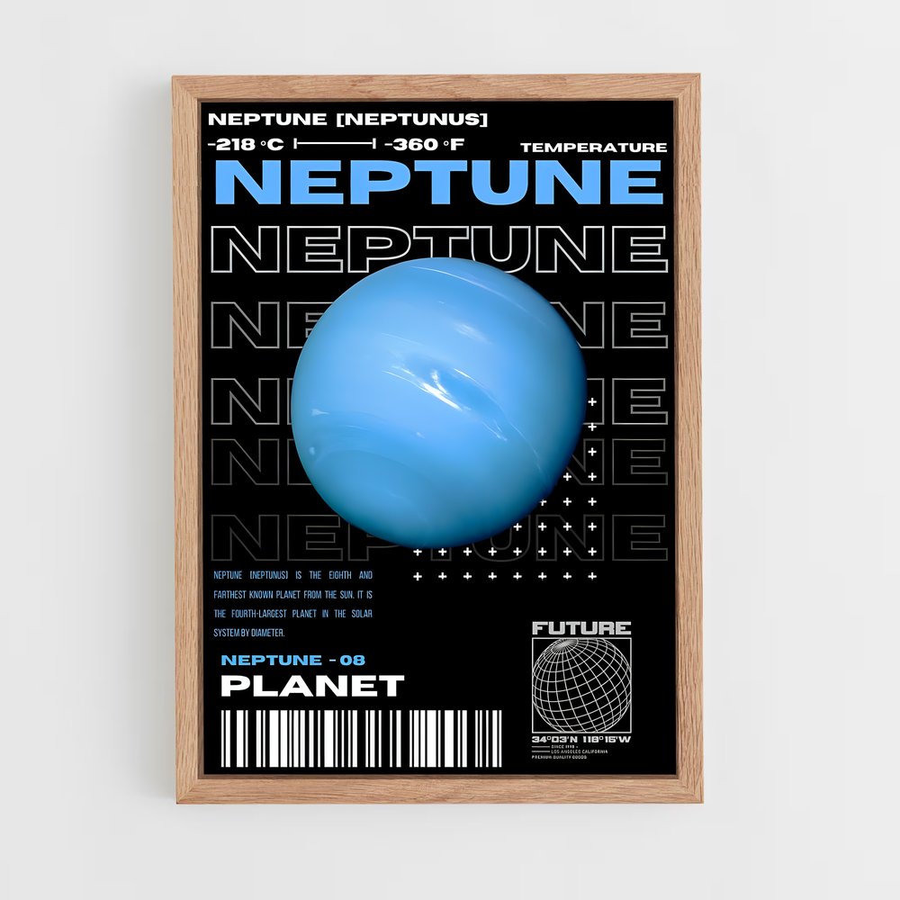 Poster Neptune Température (vue 4)