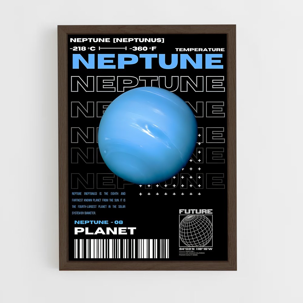 Poster Neptune Température (vue 5)