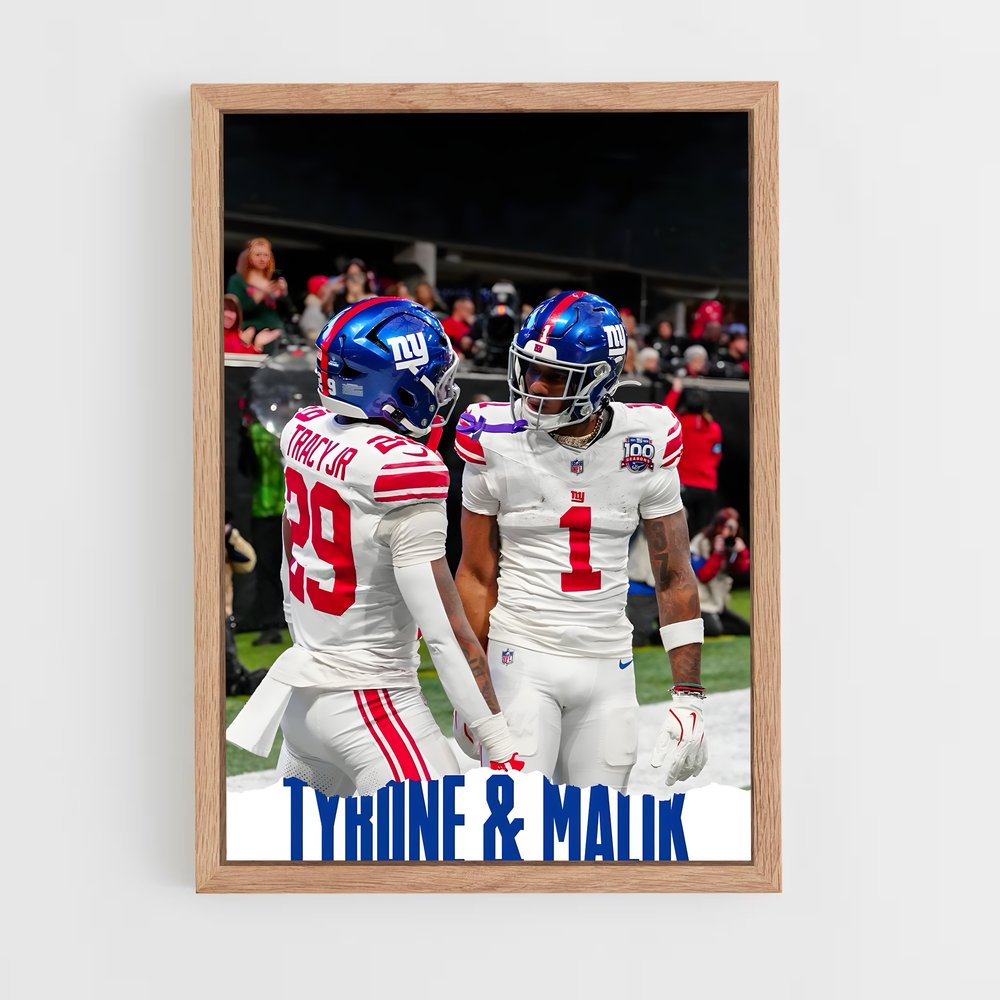 Poster New York Giants Duo – affiche Football US (vue 4)