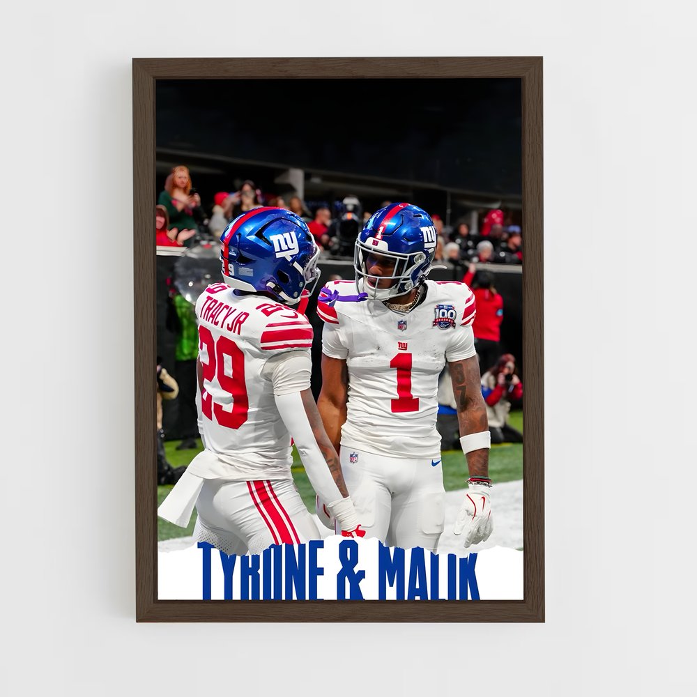 Poster New York Giants Duo – affiche Football US (vue 5)