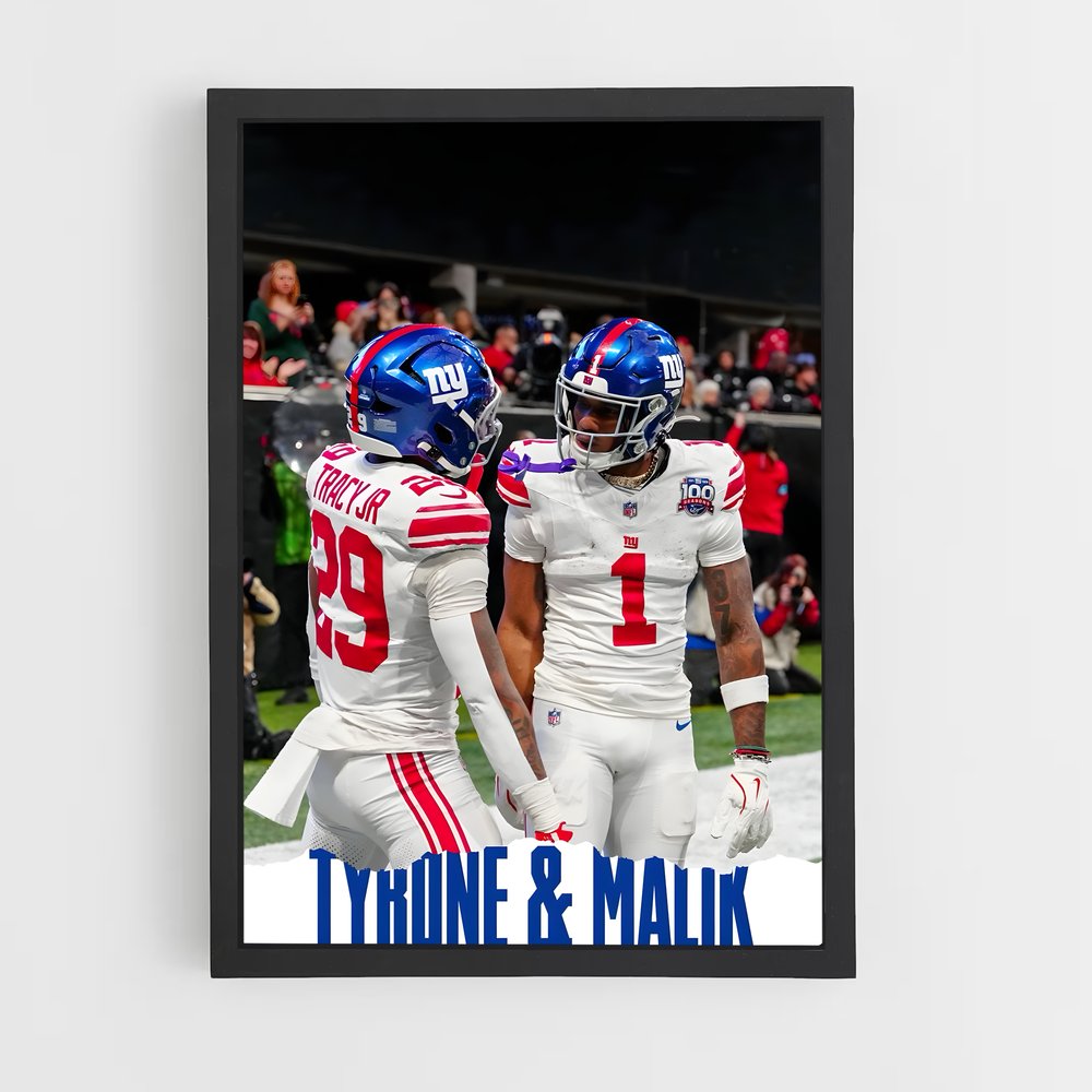 Poster New York Giants Duo – affiche Football US (vue 2)