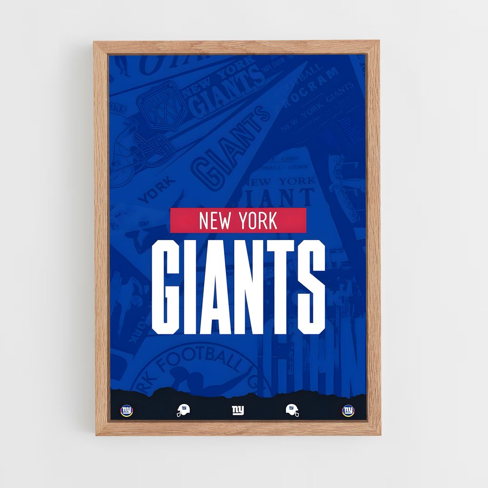 Poster New York Giants Heritage – affiche Football US (vue 4)