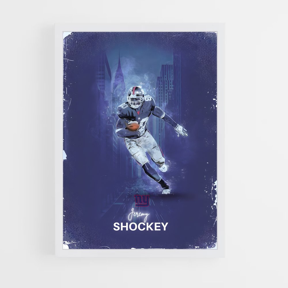 Poster Giants Shockey – affiche Football US (vue 3)