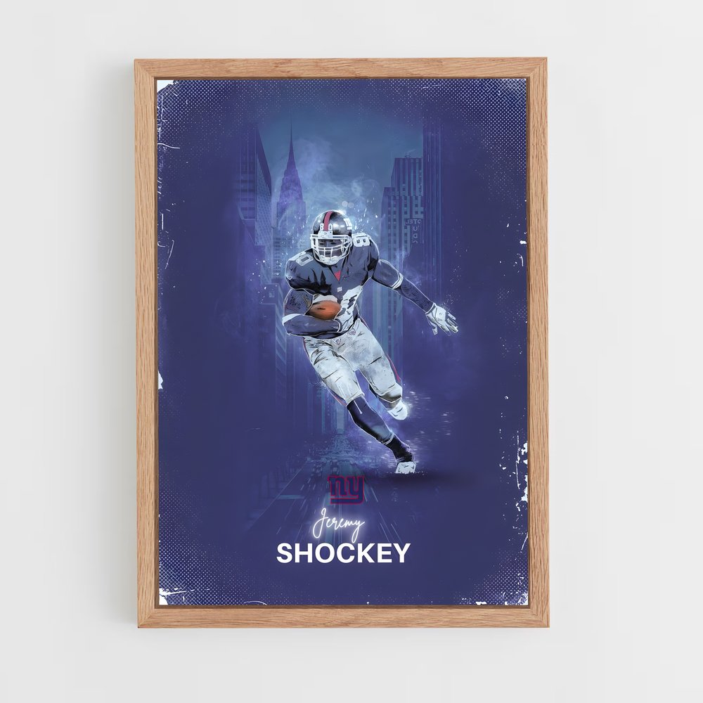 Poster Giants Shockey – affiche Football US (vue 4)