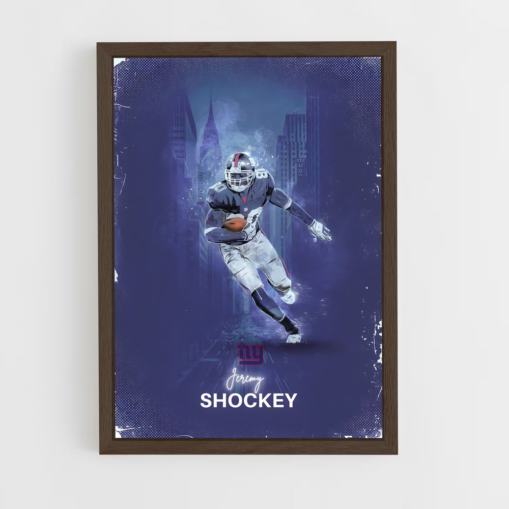 Poster Giants Shockey – affiche Football US (vue 5)