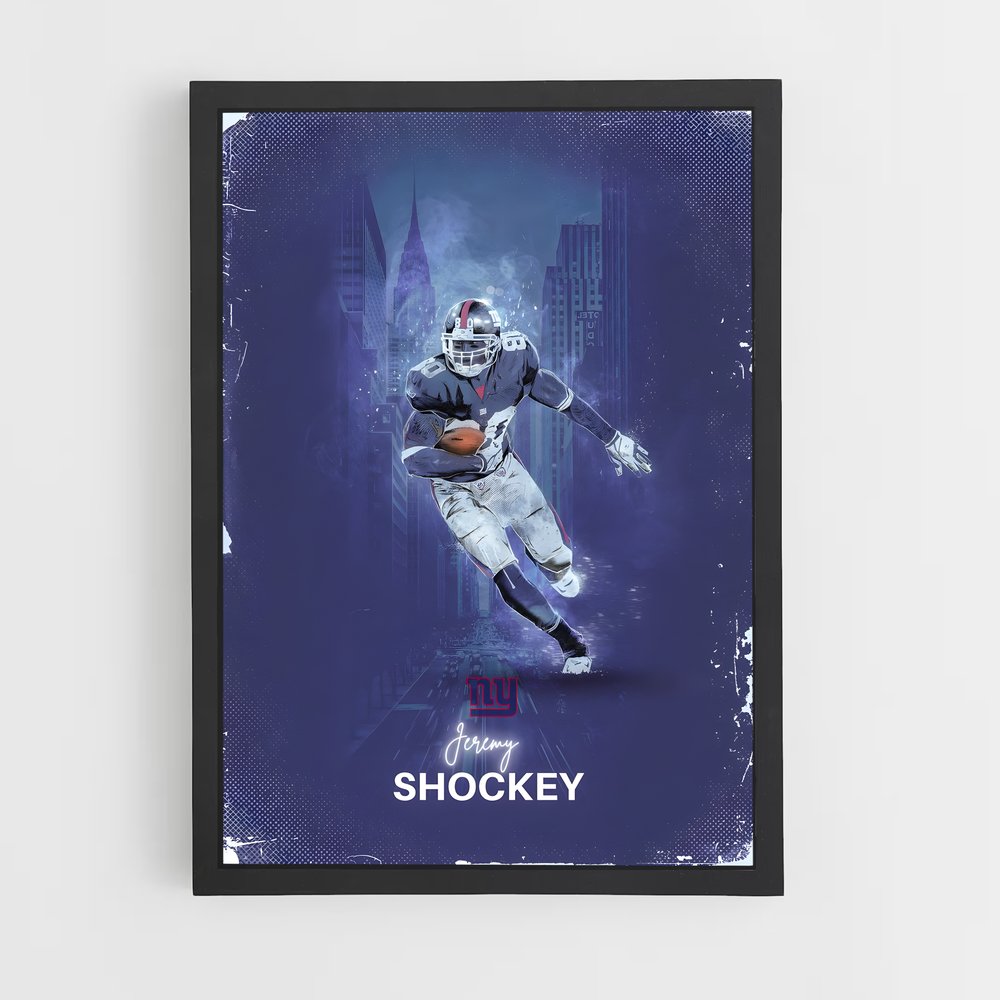 Poster Giants Shockey – affiche Football US (vue 2)