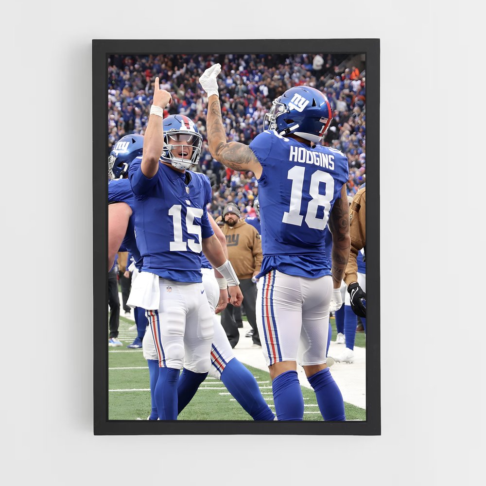 Poster Élan des Giants – affiche Football US (vue 2)