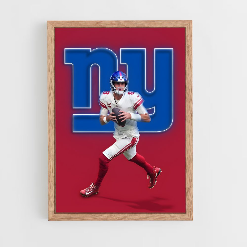 Poster New York Giants Quarterback – affiche Football US (vue 4)