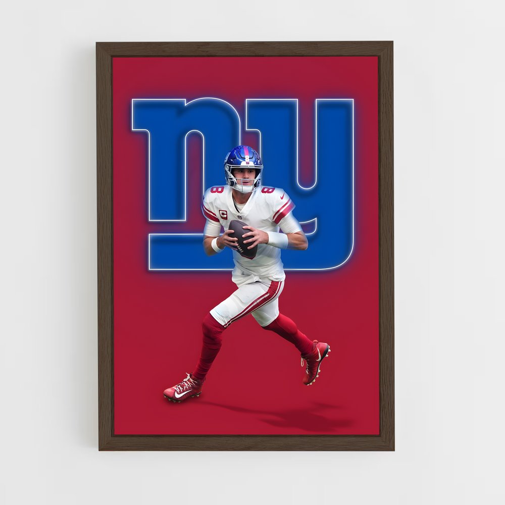 Poster New York Giants Quarterback – affiche Football US (vue 5)