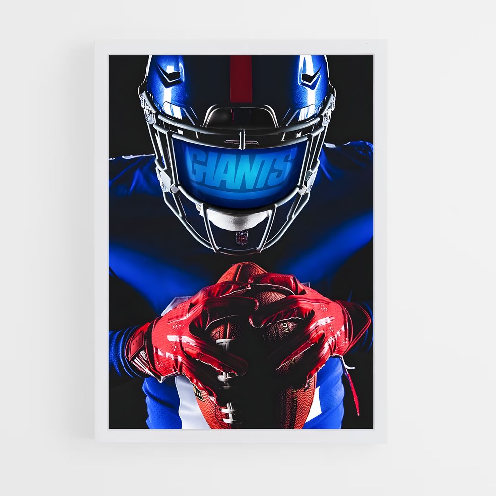 Poster Giants Warrior – affiche Football US (vue 3)
