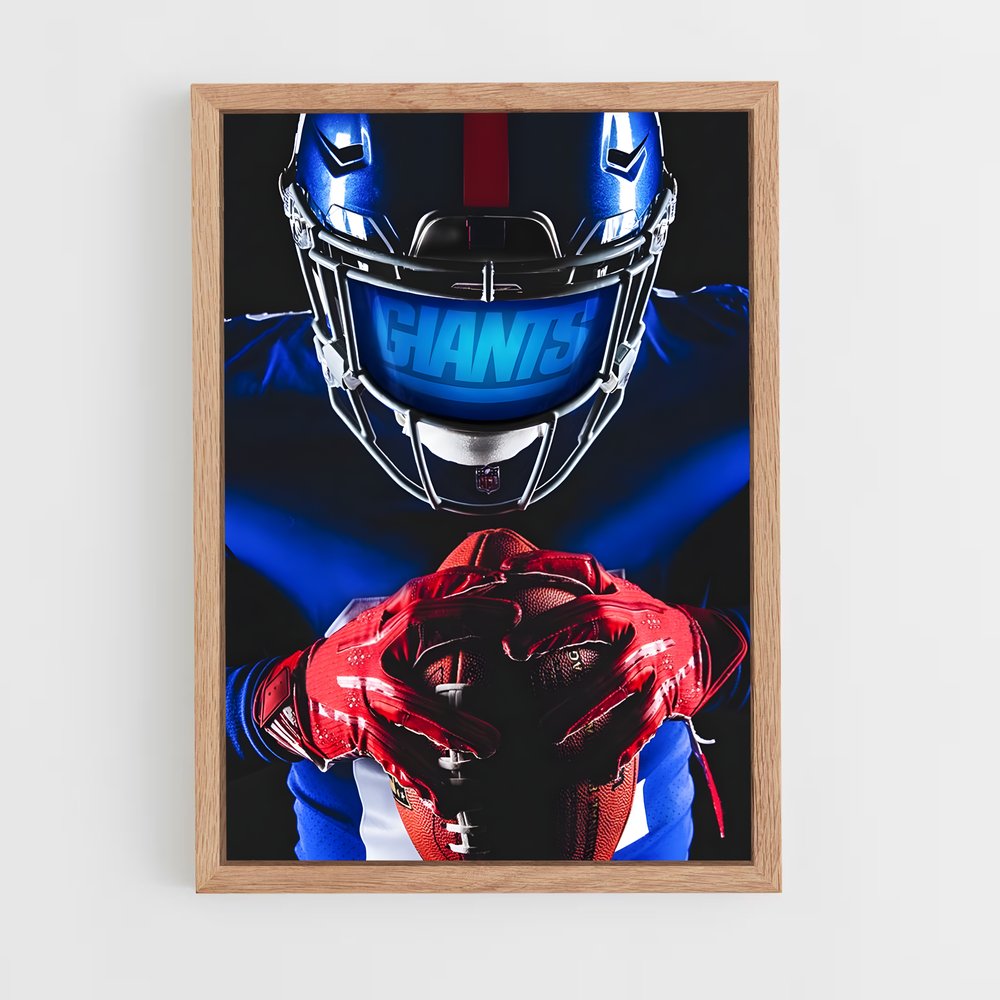 Poster Giants Warrior – affiche Football US (vue 4)