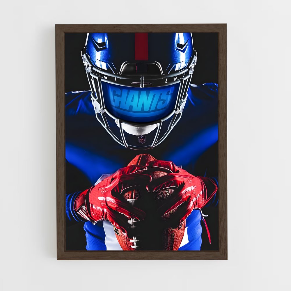 Poster Giants Warrior – affiche Football US (vue 5)