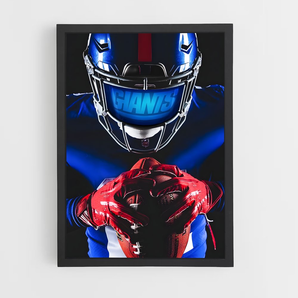 Poster Giants Warrior – affiche Football US (vue 2)