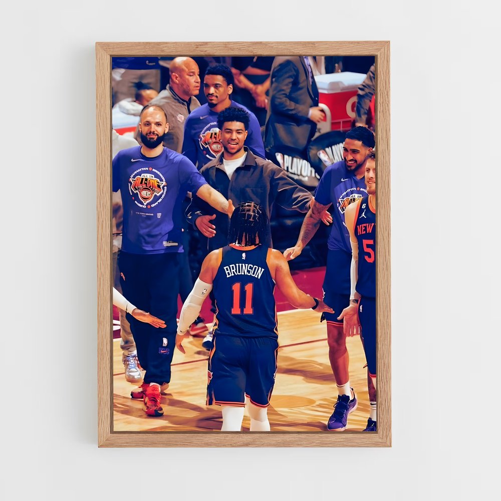 Poster Équipe Knicks Triomphante – affiche Basketball (vue 4)