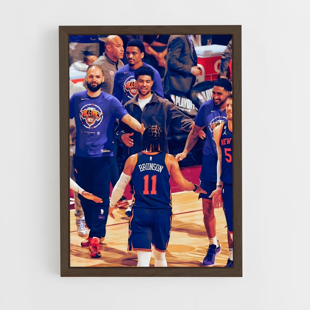 Poster Équipe Knicks Triomphante – affiche Basketball (vue 5)
