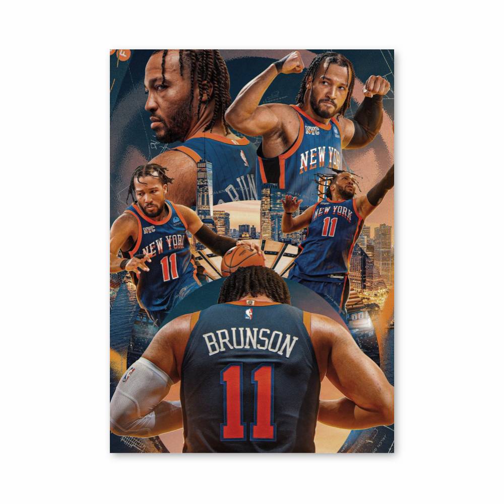 Poster Dynamisme Knicks – affiche Basketball