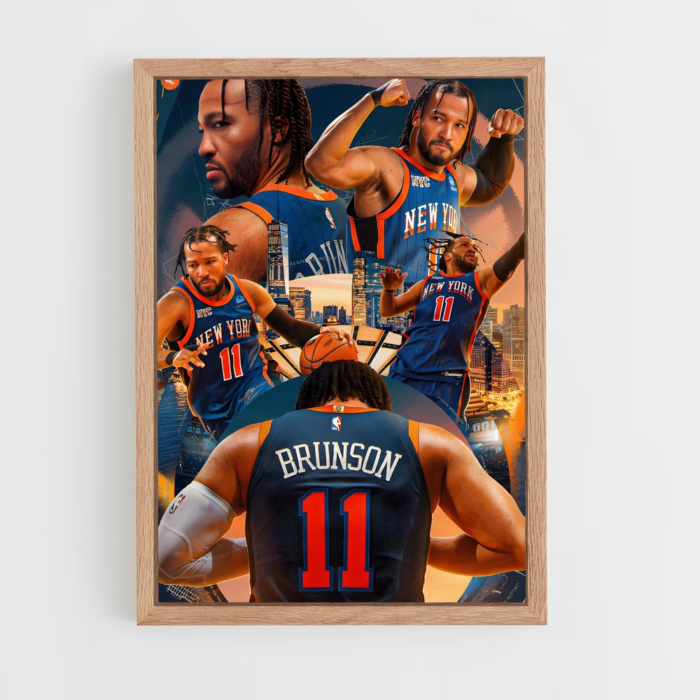 Poster Dynamisme Knicks – affiche Basketball (vue 4)